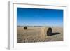 Hay Bales on a Field Along Route Two Through Nebraska, United States of America, North America-Michael Runkel-Framed Photographic Print