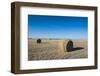 Hay Bales on a Field Along Route Two Through Nebraska, United States of America, North America-Michael Runkel-Framed Photographic Print