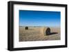 Hay Bales on a Field Along Route Two Through Nebraska, United States of America, North America-Michael Runkel-Framed Photographic Print