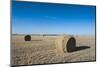 Hay Bales on a Field Along Route Two Through Nebraska, United States of America, North America-Michael Runkel-Mounted Photographic Print