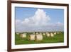 Hay Bales on a Meadow, Eiderstedt Peninsula, Schleswig Holstein, Germany, Europe-Markus Lange-Framed Photographic Print