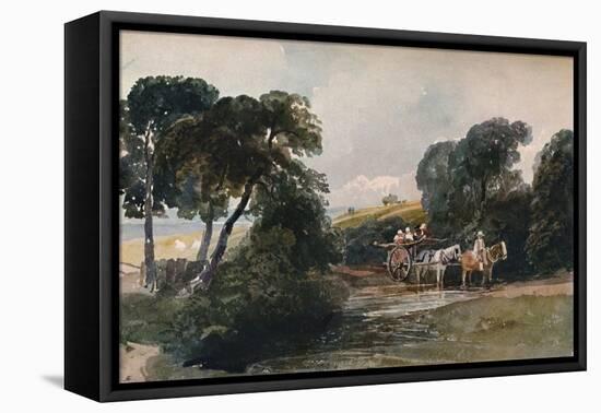 'Hay Cart Crossing a Stream', c1824-Peter De Wint-Framed Stretched Canvas