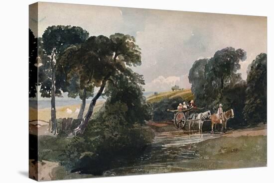 'Hay Cart Crossing a Stream', c1824-Peter De Wint-Stretched Canvas