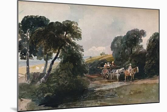 'Hay Cart Crossing a Stream', c1824-Peter De Wint-Mounted Giclee Print