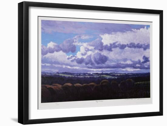 Hay Fields-Norman R^ Brown-Framed Collectable Print