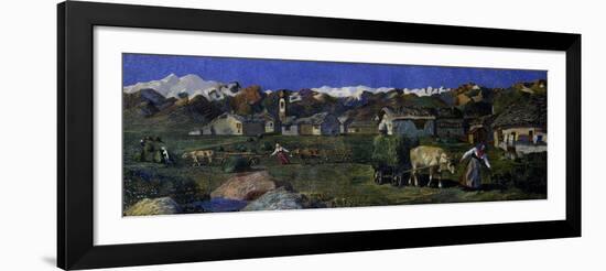 Hay Gathering, 1908-Ferdinand Ramponi-Framed Giclee Print