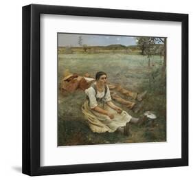 Hay Harvest, c.1877-Jules Bastien-Lepage-Framed Art Print