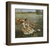 Hay Harvest, c.1877-Jules Bastien-Lepage-Framed Art Print