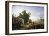 Hay Harvest in Piedmont, 1864-Angelo Beccaria-Framed Giclee Print