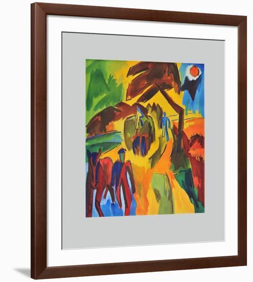 Hay Harvest-Karl Schmidt-Rottluff-Framed Collectable Print