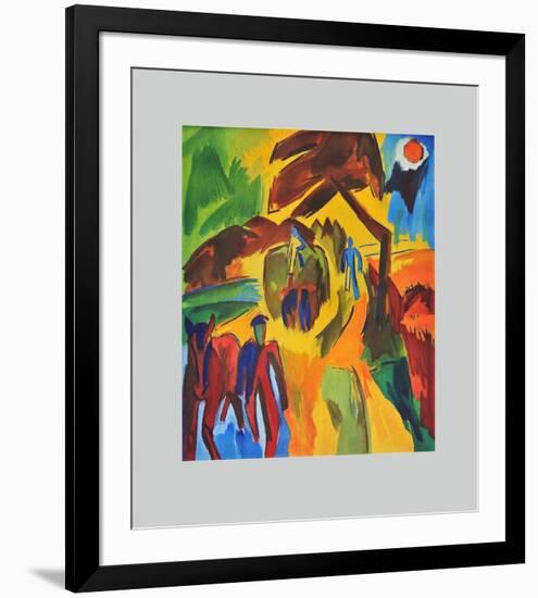 Hay Harvest-Karl Schmidt-Rottluff-Framed Collectable Print