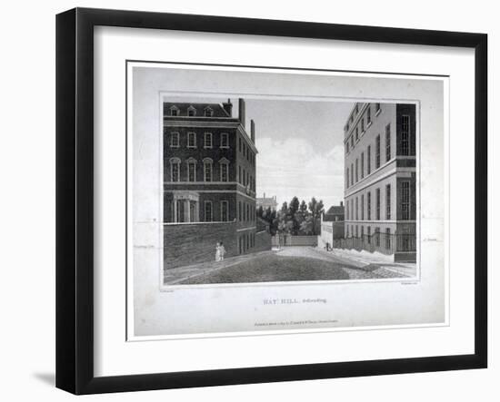 Hay Hill, Westminster, London, 1809-William James Bennett-Framed Giclee Print