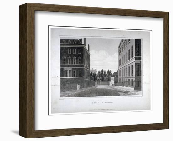 Hay Hill, Westminster, London, 1809-William James Bennett-Framed Giclee Print