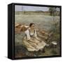 Hay Making, 1877-Jules Bastien-Lepage-Framed Stretched Canvas