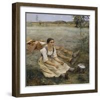 Hay Making, 1877-Jules Bastien-Lepage-Framed Giclee Print