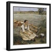 Hay Making, 1877-Jules Bastien-Lepage-Framed Giclee Print