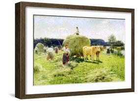 Hay-Making, 1907-Nikolai Kornilovich Pimonenko-Framed Giclee Print
