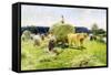 Hay-Making, 1907-Nikolai Kornilovich Pimonenko-Framed Stretched Canvas