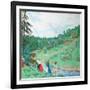 Hay Making, 1917-Boris Michaylovich Kustodiev-Framed Giclee Print