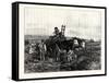 Hay-Making in Switzerland, from the Picture by Henry Moore-null-Framed Stretched Canvas