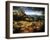 Hay Making, the Hay Harvest from the Series of Six Paintings The Seasons-Pieter Bruegel the Elder-Framed Giclee Print