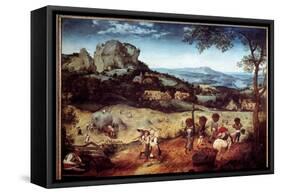 Hay Recolation Painting by Pieter Bruegel (Or Breugel or Brueghel or Breughel) the Elder (1525-1569-Pieter the Elder Bruegel-Framed Stretched Canvas