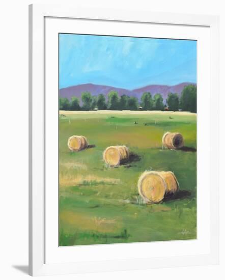 HAY ROLLS-ALLAYN STEVENS-Framed Art Print