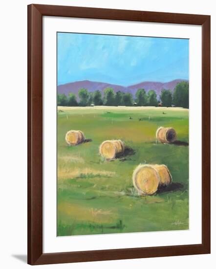 HAY ROLLS-ALLAYN STEVENS-Framed Art Print