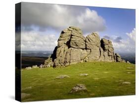 Hay Tor Rocks, Dartmoor, Devon, England, United Kingdom-David Hughes-Stretched Canvas