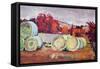 Haybales, Scotland, 1996 (Oil on Board)-Robert Hobhouse-Framed Stretched Canvas