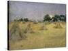 Haycocks and Sun-Norman Garstin-Stretched Canvas