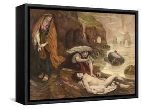 Haydée découvrant le corps de Don Juan (Byron - Don Juan Chant II 129-131)-Ford Madox Brown-Framed Stretched Canvas