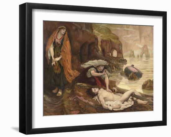 Haydée découvrant le corps de Don Juan (Byron - Don Juan Chant II 129-131)-Ford Madox Brown-Framed Giclee Print