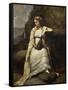 Haydée-Jean-Baptiste-Camille Corot-Framed Stretched Canvas