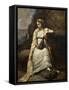 Haydée-Jean-Baptiste-Camille Corot-Framed Stretched Canvas