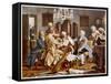 Haydn and Companions Perform a String Quartet at the Esterhazy Home Hungary-null-Framed Stretched Canvas