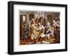 Haydn and Companions Perform a String Quartet at the Esterhazy Home Hungary-null-Framed Art Print