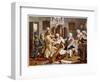 Haydn and Companions Perform a String Quartet at the Esterhazy Home Hungary-null-Framed Art Print