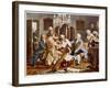 Haydn and Companions Perform a String Quartet at the Esterhazy Home Hungary-null-Framed Art Print