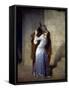 Hayez: The Kiss-Francesco Hayez-Framed Stretched Canvas