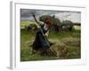 Haying Scene, 1884-Julien Dupre-Framed Giclee Print