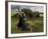 Haying Scene, 1884-Julien Dupre-Framed Giclee Print