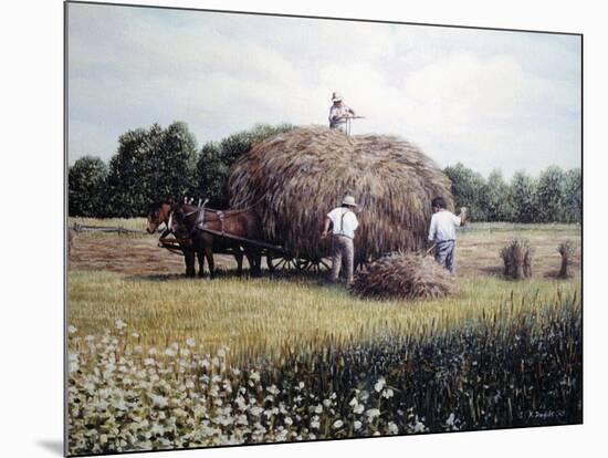 Haying time 1-Kevin Dodds-Mounted Giclee Print