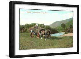 Haying Time, Cheshire County, New Hampshire-null-Framed Art Print