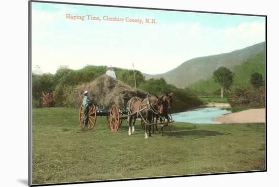 Haying Time, Cheshire County, New Hampshire-null-Mounted Art Print