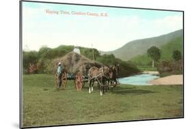 Haying Time, Cheshire County, New Hampshire-null-Mounted Art Print