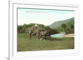 Haying Time, Cheshire County, New Hampshire-null-Framed Premium Giclee Print