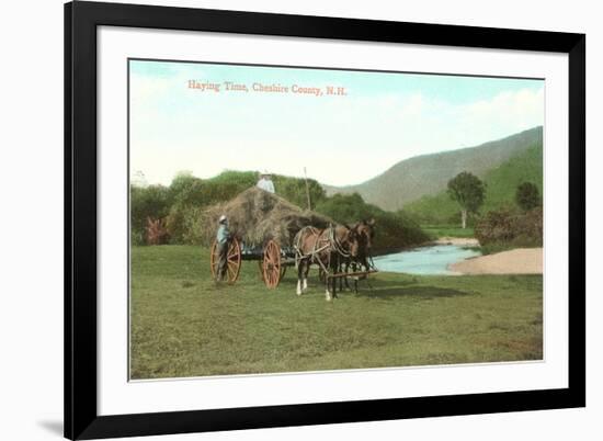 Haying Time, Cheshire County, New Hampshire-null-Framed Premium Giclee Print