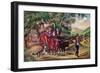 Haying Time, the First Load, 1868-Currier & Ives-Framed Giclee Print