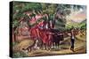 Haying Time, the First Load, 1868-Currier & Ives-Stretched Canvas